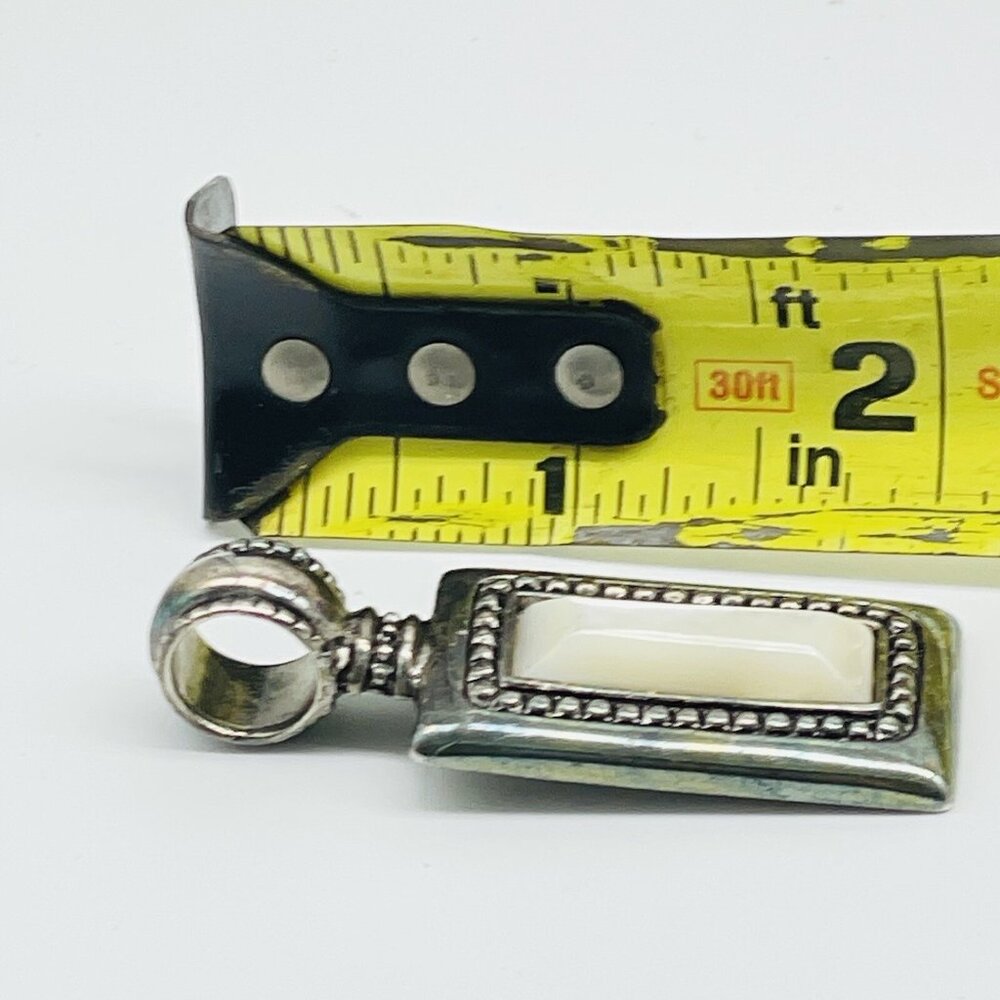 Premier Designs Silver Tone Rectangular Mother Of… - image 7